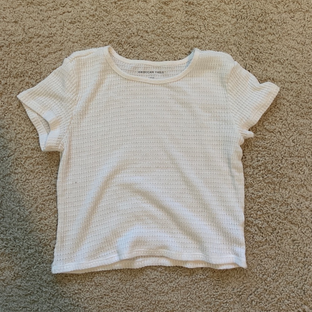 White Abercrombie shirt